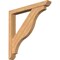 Ekena Millwork Funston Slat Smooth Bracket w/ Offset Brace, Western Red Cedar, 5 1/2"W x 44"D x 44"H BKT0604X44X44FST06SWR - alternate 1